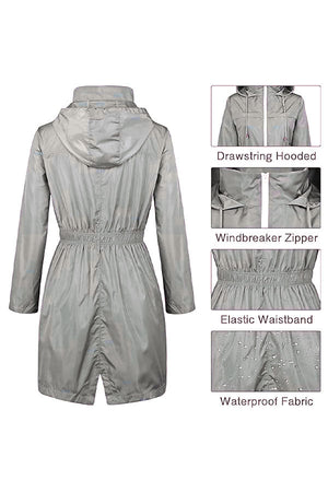 Outdoor and Travel Hooded Raincoat Windbreaker Jacket